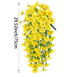 Artificial Outdoor Hanging Petunia Flowers, 2 Pieces Faux Petunias, Hanging Artificial Flowers, Weather Resistant, Uv Resistant - thumbnail 5
