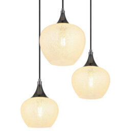 Luminosa Lighting Luminosa Maxy Cluster Pendant Ceiling Light Gunmetal Clear Glass Shade 6X E27 - thumbnail 4