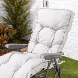 Alfresia Grey Classic Relaxer Garden Cushion - thumbnail 6
