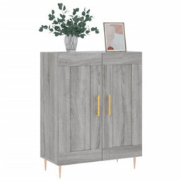 Berkfield Sideboard Grey Sonoma 69.5X34X90 Cm Engineered Wood - thumbnail 3