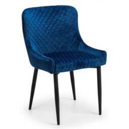 Ashfield Brooklyn Round & Luxe Blue Dining Set - thumbnail 3