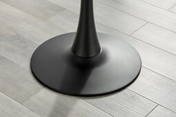 Furniturebox Uk Elina White Marble Effect Round Dining Table & 2 Grey Calla Silver Leg Chairs - thumbnail 7