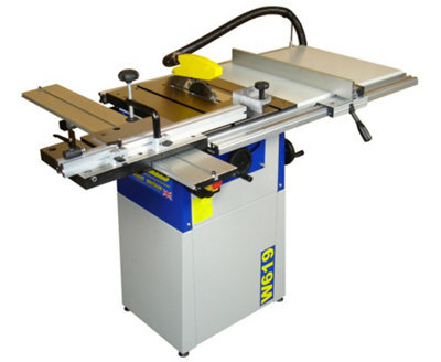 Charnwood W619 8'' Cast Iron Table Saw With Sliding Carriage - image 1
