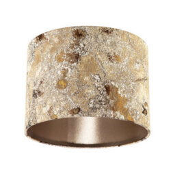 Happy Homewares Modern Textured Gold And Burnt Orange Jacquard Fabric Drum Lampshade - thumbnail 5