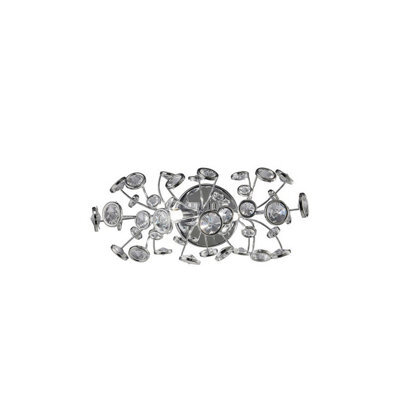 Luminosa Lighting Luminosa Savanna Wall Lamp Switched 2 Light G9 Polished Chrome/crystal - image 1