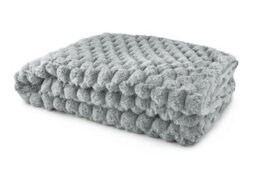 Emma Barclay Lush Luxurious Faux Rabbit Fur Throw For Sofa Blanket Silver 140X180Cm