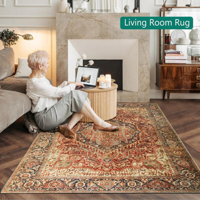 Ameha Extra Large Majestic Cashmere Area Rugs Indoor Outdoor Luxury Modern Rug Living Room Bedroom Carpet- 240X320 Cm - image 1