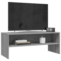 Berkfield Tv Cabinet Grey Sonoma 100X40X40 Cm Engineered Wood - thumbnail 3