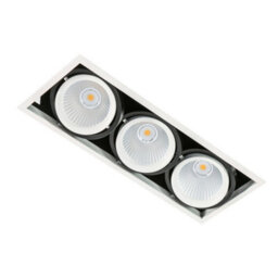 Luminosa Lighting Luminosa Modern Technical Led Recessed Ceiling White, Black, Warm White 3000K 4200Lm