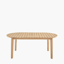 Pacific Lifestyle Cabon Acacia Wood And Pu Rattan Outdoor 6 Seater Dining Set - thumbnail 8