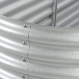 Berkfield Garden Raised Bed 240X80X44 Cm Galvanised Steel Silver - thumbnail 5