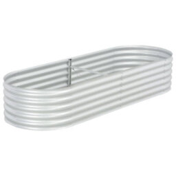 Berkfield Garden Raised Bed 240X80X44 Cm Galvanised Steel Silver