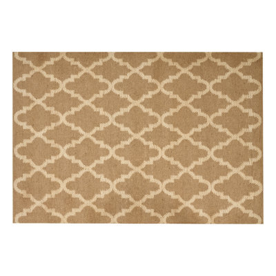 Beliani Rug Mermer Beige 160 X 230 Cm Jute - image 1