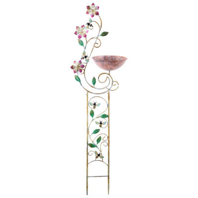 Beliani Traditional Bird Bath Calamba Multicolour - image 1