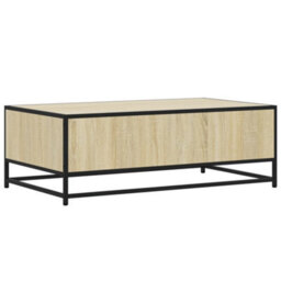 Berkfield Coffee Table Sonoma Oak 100X57X35 Cm Engineered Wood And Metal - thumbnail 7