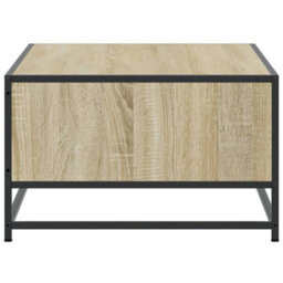 Berkfield Coffee Table Sonoma Oak 100X57X35 Cm Engineered Wood And Metal - thumbnail 6