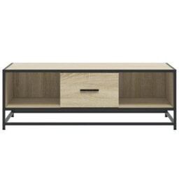 Berkfield Coffee Table Sonoma Oak 100X57X35 Cm Engineered Wood And Metal - thumbnail 5