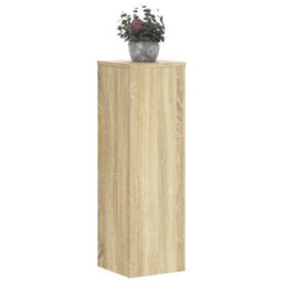 Walplus Plant Stand 2Pcs Sonoma Oak 25X25X80 Cm Engineered Wood - thumbnail 3