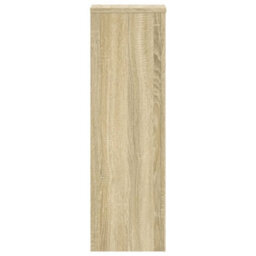 Walplus Plant Stand 2Pcs Sonoma Oak 25X25X80 Cm Engineered Wood - thumbnail 5