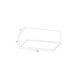 Luminosa Lighting Luminosa Rodan 20Cm Flush Wall Lamp Chrome - thumbnail 2