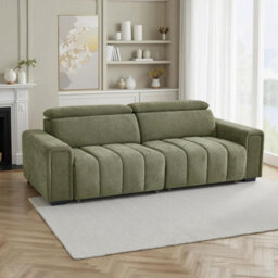 Furnishings For Less UK Millie Green 3 Seater Electric Sliding Sofa Adjustable Headrests - thumbnail 2