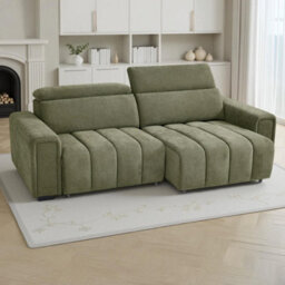 Furnishings For Less UK Millie Green 3 Seater Electric Sliding Sofa Adjustable Headrests - thumbnail 3