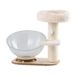 Living And Home Cat Tree Tower With Interactive Toy And Scratching Post, 51Cm H - thumbnail 5