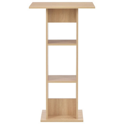 Berkfield Durable Bar Table Oak 60X60X110 Cm - image 1
