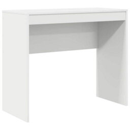 Berkfield Writing Desk White Engineered Wood Medium Minimalistic - thumbnail 2