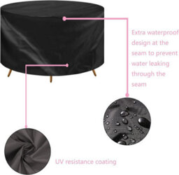 Garden Furniture Cover, Table Cover In Waterproof And Winter-Resistant Oxford Fabric, Tarpaulin, Protective For Tables, Etc. - thumbnail 3