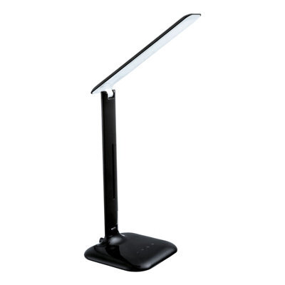 Stylish Black Steel Touch Table Desk Lamp With Dimmable Led Bulb - image 1