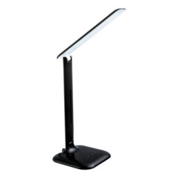 Stylish Black Steel Touch Table Desk Lamp With Dimmable Led Bulb - thumbnail 1