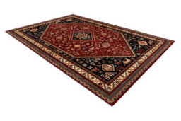 RugsX Wool Carpet Kashqai 4364 301 Oriental, Frame Claret / Black  80X160 Cm - thumbnail 3