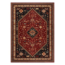 RugsX Wool Carpet Kashqai 4364 301 Oriental, Frame Claret / Black  80X160 Cm - thumbnail 2