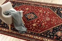 RugsX Wool Carpet Kashqai 4364 301 Oriental, Frame Claret / Black  80X160 Cm - thumbnail 5