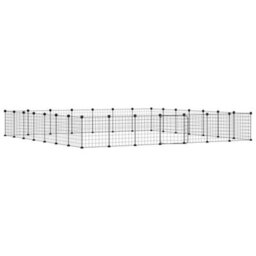 Walplus 28-Panel Pet Cage With Door Black 35X35 Cm Steel - thumbnail 2