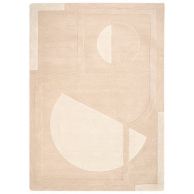 Beliani Rug Gaya Beige 160 X 230 Cm Wool - image 1