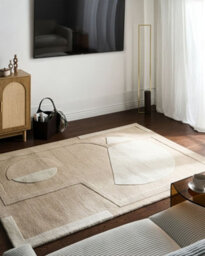 Beliani Rug Gaya Beige 160 X 230 Cm Wool - thumbnail 2