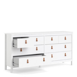 Furniture To Go Barcelona Double Dresser 4+4 Drawers In White - thumbnail 4