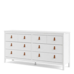 Furniture To Go Barcelona Double Dresser 4+4 Drawers In White - thumbnail 3