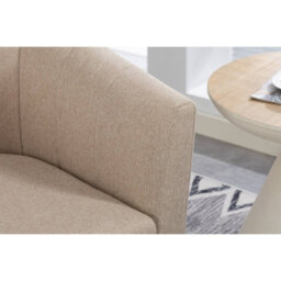Westwood Modern Tub Chair, Upholstered Arm Chair Comfy Single Sofa Cream - thumbnail 8