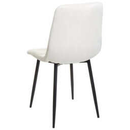 Beliani Set Of 4 Dining Chairs Powell Velvet Off-White - thumbnail 6