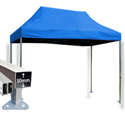 Crocodile Trading 3M X 4.5M Trader-Max 30 Commercial Instant Shelter Pop Up Gazebos Frame & Canopy - Royal Blue - image 1