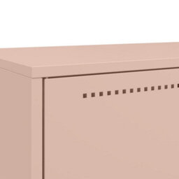 Berkfield Highboard Pink 68X39X111.5 Cm Steel - thumbnail 9