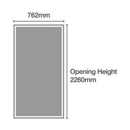 Spacepro 1 Panel Natural Oak Effect Sliding Wardrobe Door (H)2220mm (W)762mm - thumbnail 5