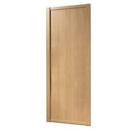 Spacepro 1 Panel Natural Oak Effect Sliding Wardrobe Door (H)2220mm (W)762mm