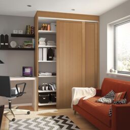 Spacepro 1 Panel Natural Oak Effect Sliding Wardrobe Door (H)2220mm (W)762mm - thumbnail 3