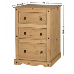 4 Piece Bedroom Set Solid Pine Wardrobe Chest Bedside Mercers Furniture - thumbnail 2