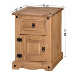 4 Piece Bedroom Set Solid Pine Wardrobe Chest Bedside Mercers Furniture - thumbnail 4