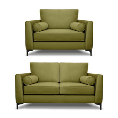 Modern Home Zara 2 Seater And Lovechair Set Khaki - image 1